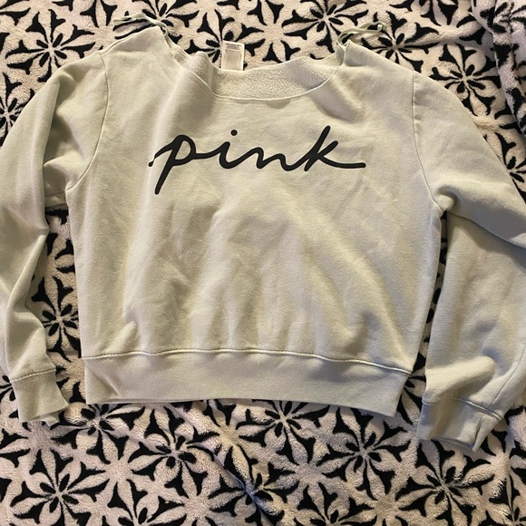 PINK Victoria's Secret Tops - Victoria secrets PINK crop sweater size Large